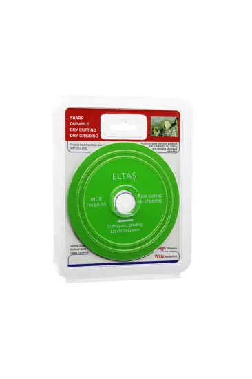 CAM KESME YEŞİL HASSAS KESİCİ DİSK - TAŞLAMA 115X22X23X15MM (5637) CAM KESME YEŞİL HASSAS KESİCİ DİSK - TAŞLAMA 115X22X23X15MM (5637)