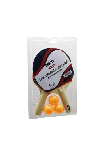 MASA TENİSİ PİNPON RAKET SETİ 2PCS RAKET - 3PCS TOP (5637)