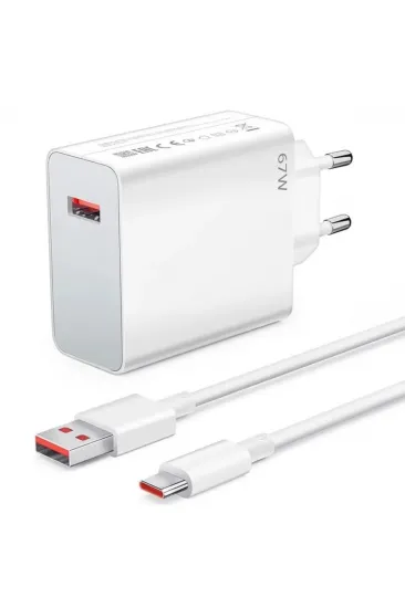 67W Hızlı Şarj Adaptörü USB to Type-C – PD Destekli, Akıllı Hızlı Şarj Başlığı, Güvenli Güç Adaptörü (5637)