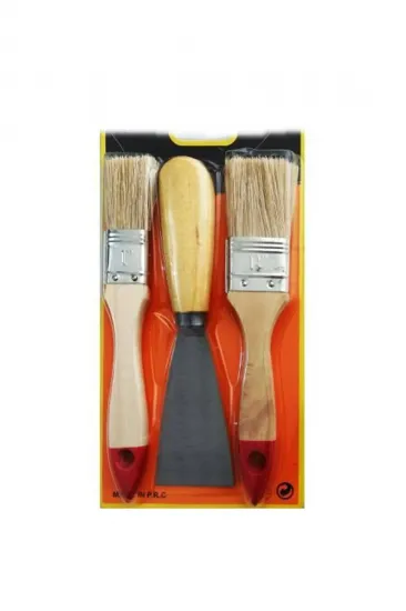 Boya Kestirme Fırça- Spatula Seti 3lü (5637) Boya Kestirme Fırça- Spatula Seti 3lü (5637)