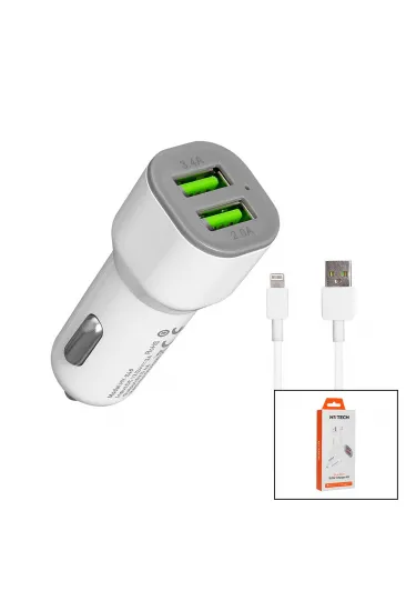 İPHONE - KABLOLU OTO - ARAÇ ÇAKMAKLIK ŞARJ BAŞLIK SET 3.1A - 15.5W - 1MT KABLO HY-X44 (5637) İPHONE - KABLOLU OTO - ARAÇ ÇAKMAKLIK ŞARJ BAŞLIK SET 3.1A - 15.5W - 1MT KABLO HY-X44 (5637)