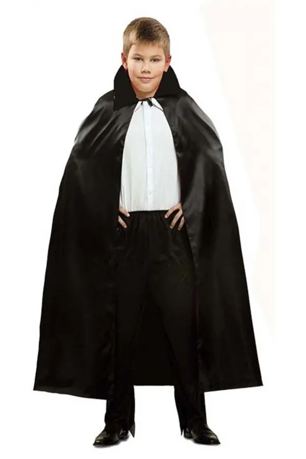 Siyah Renk Yakalı Halloween Pelerini 90 cm (5637) Siyah Renk Yakalı Halloween Pelerini 90 cm (5637)