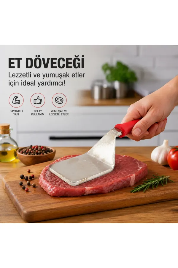 PLASTİK SAPLI - METAL ET DÖVECEK (5637) PLASTİK SAPLI - METAL ET DÖVECEK (5637)