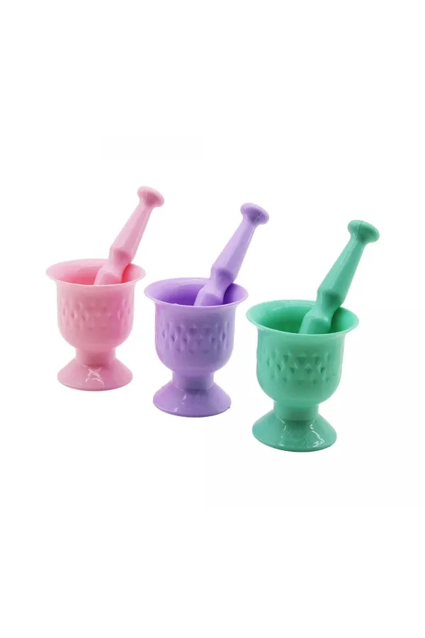 RENKLİ PLASTİK HAVAN - MORTAR  SARIMSAK DÖVECEK (5637)