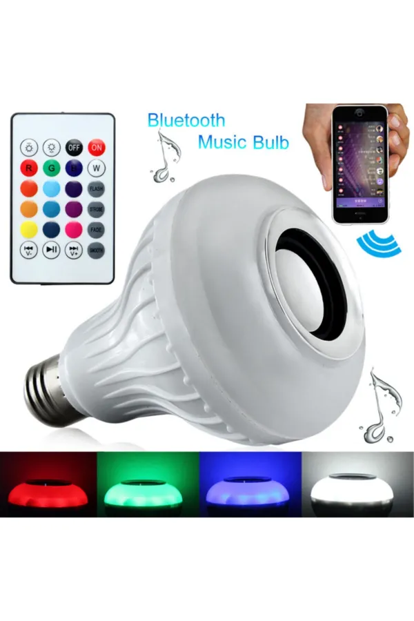 Bluetooth Hoparlör Akıllı Led Ampul Lamba (5637) Bluetooth Hoparlör Akıllı Led Ampul Lamba (5637)