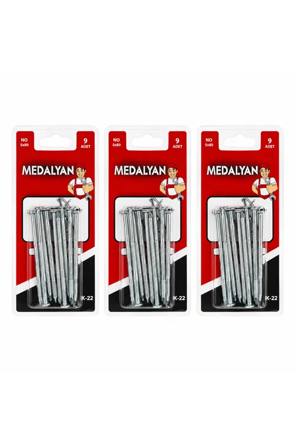 108 ADET 5X80 BETON ÇELİK ÇİVİ 12X9PCS (5637)
