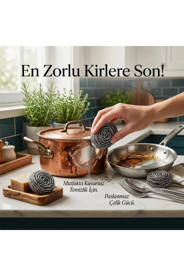 4 PARÇA  BULAŞIK TOP TELİ (5637)