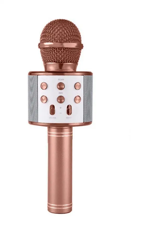 Karaoke Mikrofonlu Hoparlör - Şarjlı -Bluetooth Rose Gold (5637) Karaoke Mikrofonlu Hoparlör - Şarjlı -Bluetooth Rose Gold (5637)