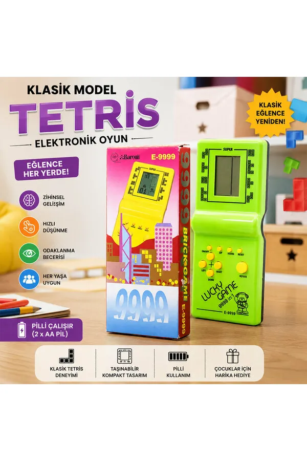 Tetris - 9999 Oyun - Nostaljik Oyun Konsolu (5637)