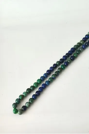 SERTİFİKALI 6 MM AZURİT DOĞALTAŞ DİZİ SERTİFİKALI 6 MM AZURİT DOĞALTAŞ DİZİ
