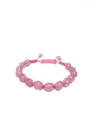 Pembe Kuvars Örme Bileklik 8 Mm Pembe Kuvars Örme Bileklik 8 Mm
