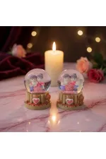Işıklı Mini Kar Küresi - Çift Temalı - Pilli - Dekoratif - Romantik Hediyelik Işıklı Mini Kar Küresi - Çift Temalı - Pilli - Dekoratif - Romantik Hediyelik