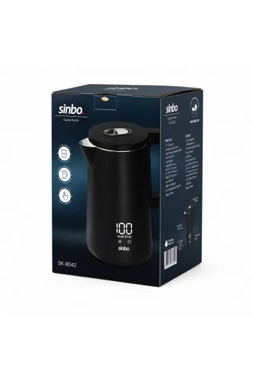 Sinbo 1.8 Litre Dijital Kettle - Dokunmatik Ekranlı - Akıllı Su Isıtıcısı