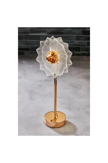Çiçek Tasarımlı LED Masa Lambası
