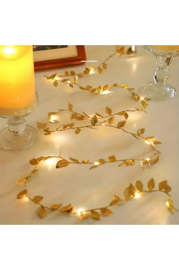 3 Metre Yaldızlı Gold LED Işık 3 Metre Yaldızlı Gold LED Işık