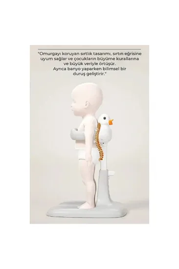 Ergonomik Ördekli Bebek Banyo Yıkama Yardımcısı