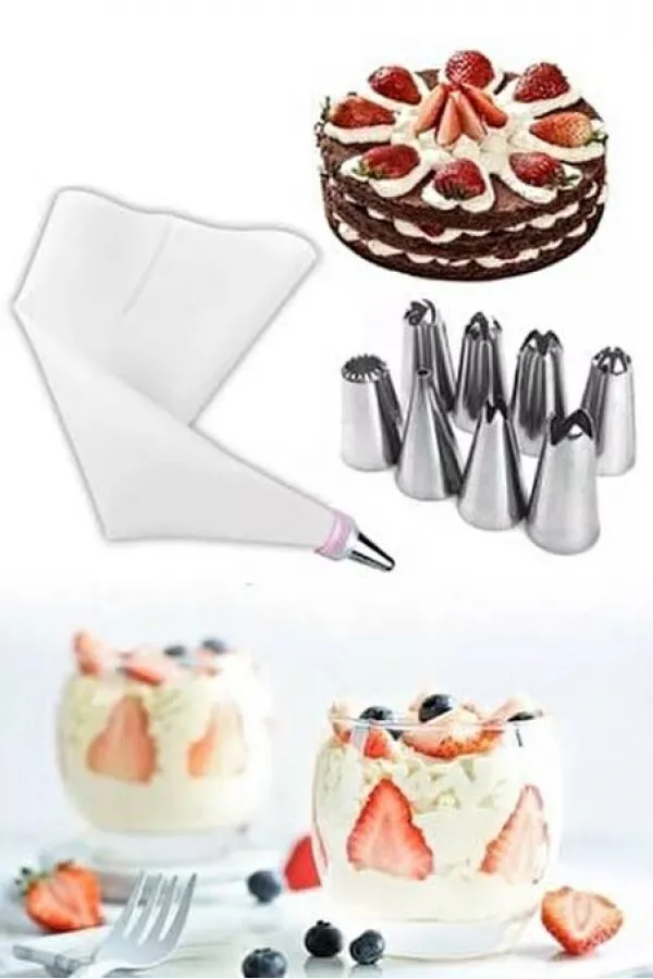 Krema Sıkma Seti 10 Parça