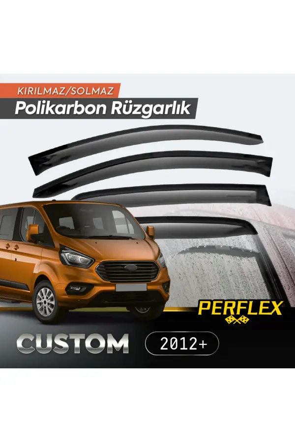 Ford Custom 2012+ Cam Rüzgarlığı V2 Düz Ford Custom 2012+ Cam Rüzgarlığı V2 Düz