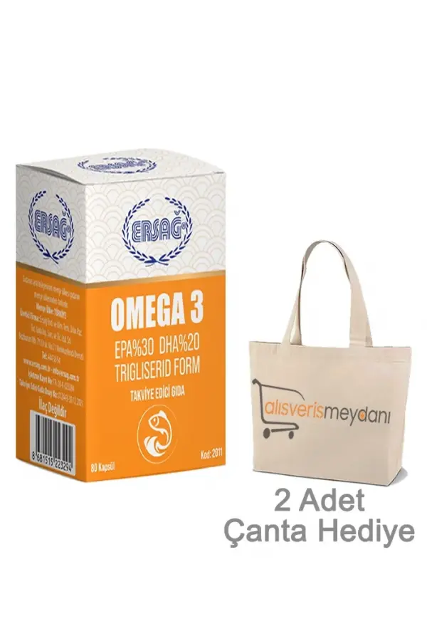 Ersağ Omega 3 - 80 Kapsül