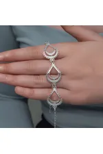 Gümüş Ay Dansı Telkari Kadın Bileklik