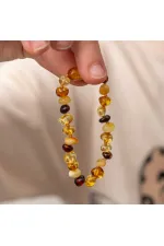 Bebek Damla Kehribar Bileklik