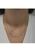 Gümüş Gold Annem Yazılı Bayan Kolye Gümüş Gold Annem Yazılı Bayan Kolye