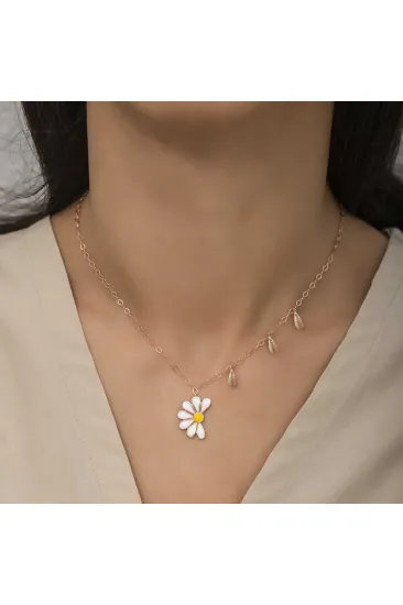 Gümüş Rose Papatya Seviyor Sevmiyor Bayan Kolye Gümüş Rose Papatya Seviyor Sevmiyor Bayan Kolye