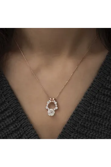 Gümüş Rose Bahar Çiçeği Kolye Gümüş Rose Bahar Çiçeği Kolye
