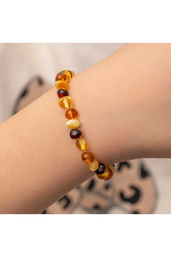 Bebek Damla Kehribar Bileklik