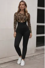 Kadın Siyah Krep Kumaş Pantolon Kadın Siyah Krep Kumaş Pantolon
