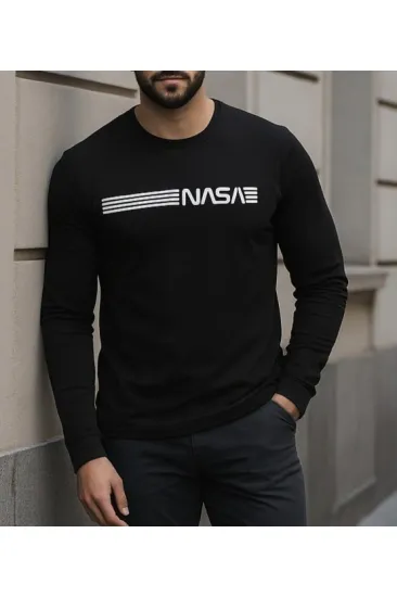 Erkek Uzun Kollu Bisiklet Yaka Viskon Sweat Erkek Uzun Kollu Bisiklet Yaka Viskon Sweat