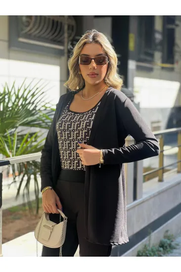 Kadın Uzun Kollukrep üçlü Takım