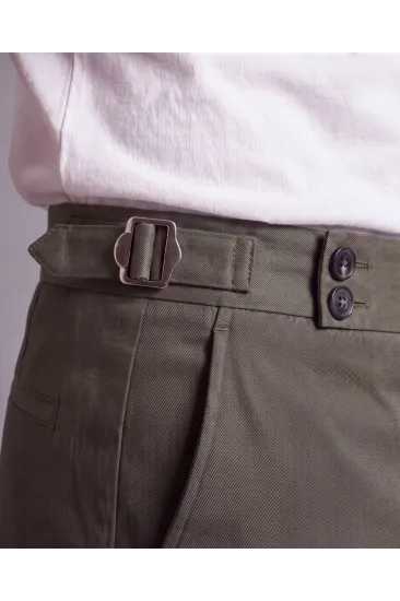 Erkek Toka Detaylı Kumaş Pantolon