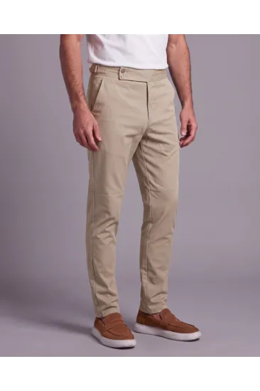 Erkek Toka Detaylı Kumaş Pantolon