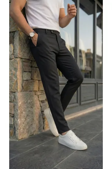 Erkek Slim Fit Dilli Kumaş Pantolon