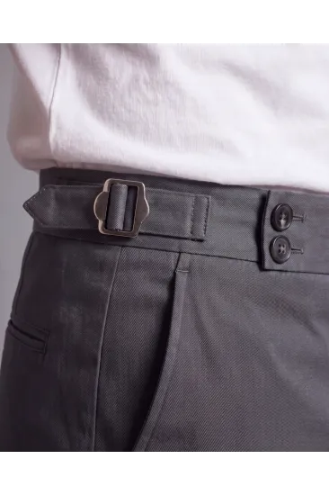 Erkek Toka Detaylı Kumaş Pantolon
