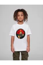 Çocuk Unisex Baskılı T-Shirt - Beyaz Çocuk Unisex Baskılı T-Shirt - Beyaz