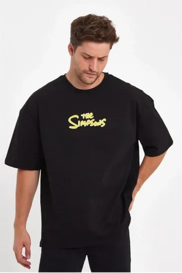 Erkek Baskılı T-Shirt Kısa Kol Bisiklet Yaka Regular Fit Rahat Kalıp Günlük Tişört - Siyah Erkek Baskılı T-Shirt Kısa Kol Bisiklet Yaka Regular Fit Rahat Kalıp Günlük Tişört - Siyah