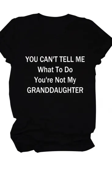 Kadın Baskılı Tişört Kısa Kol Bisiklet Yaka T-shirt - Siyah Kadın Baskılı Tişört Kısa Kol Bisiklet Yaka T-shirt - Siyah