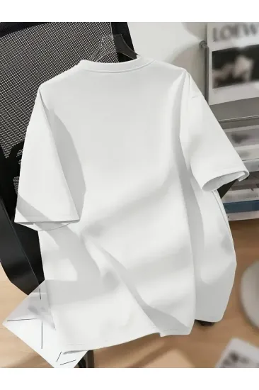 Kadın Tişört Bisiklet yaka Ayı Baskılı yazlık Kısa Kol T-shirt - Beyaz Kadın Tişört Bisiklet yaka Ayı Baskılı yazlık Kısa Kol T-shirt - Beyaz