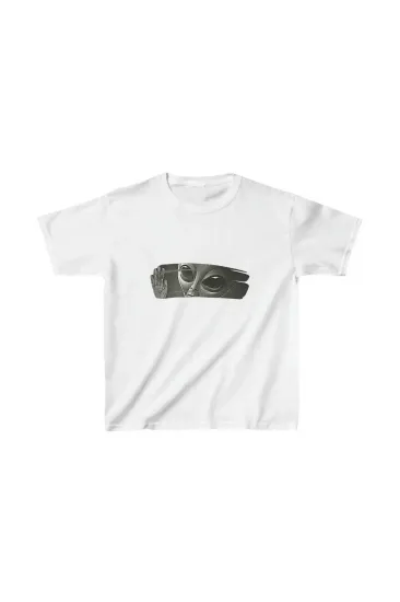 Çocuk Unisex Baskılı T-Shirt - Beyaz