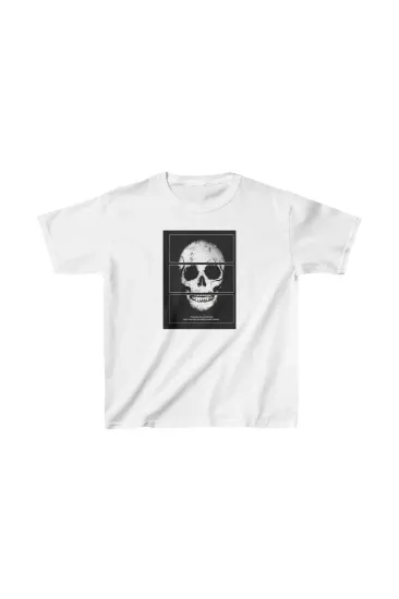 Unisex Çocuk Baskılı T-Shirt - Beyaz Unisex Çocuk Baskılı T-Shirt - Beyaz