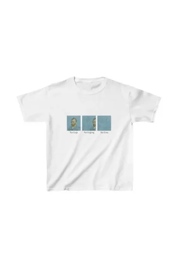 Çocuk Unisex Baskılı T-Shirt - Beyaz