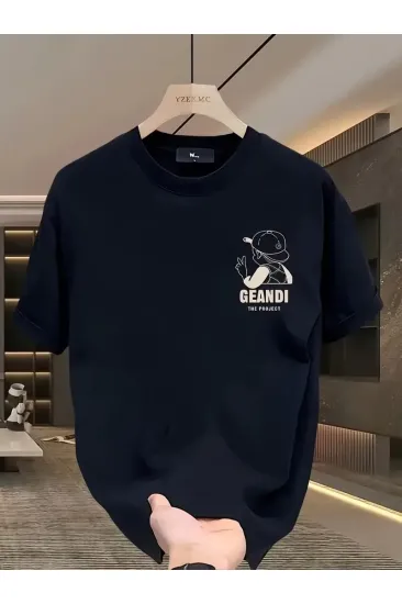 Kadın T-Shirt "GANDHI The Project" Baskılı Kısa Kollu tişört - Siyah Kadın T-Shirt "GANDHI The Project" Baskılı Kısa Kollu tişört - Siyah