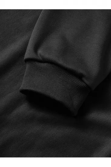 10 Kasıma Özel 3 İplik Kapüşonlu Baskılı SweatShirt Hoodie - Siyah 10 Kasıma Özel 3 İplik Kapüşonlu Baskılı SweatShirt Hoodie - Siyah