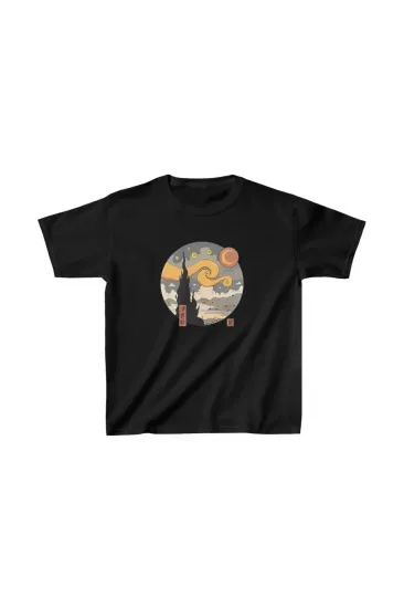 Çocuk Unisex Baskılı T-Shirt - Siyah Çocuk Unisex Baskılı T-Shirt - Siyah