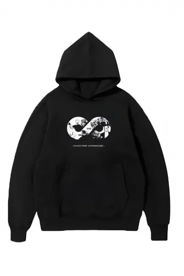 3 iplik Pamuklu Cepli Kapüşonlu 10 Kasıma Özel SweatShirt Hoodie - Siyah 3 iplik Pamuklu Cepli Kapüşonlu 10 Kasıma Özel SweatShirt Hoodie - Siyah