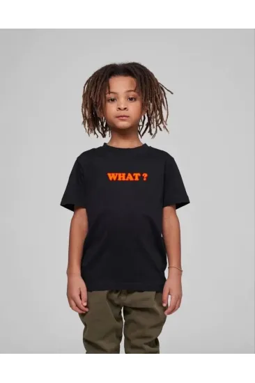 Çocuk Unisex Baskılı T-Shirt - Siyah Çocuk Unisex Baskılı T-Shirt - Siyah