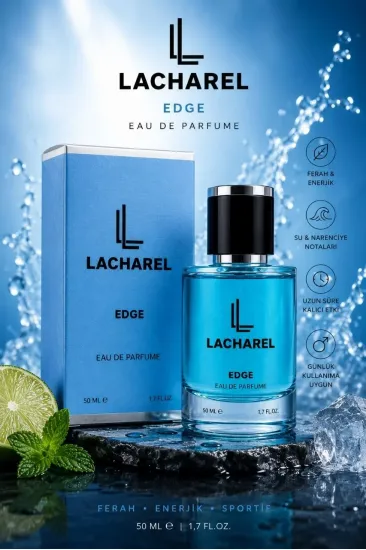 LACHAREL Edge Eau De Parfum 50 ML Enerjik Ferah ve Sportif Parfüm LACHAREL Edge Eau De Parfum 50 ML Enerjik Ferah ve Sportif Parfüm