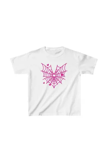 Unisex Çocuk Baskılı T-Shirt - Beyaz